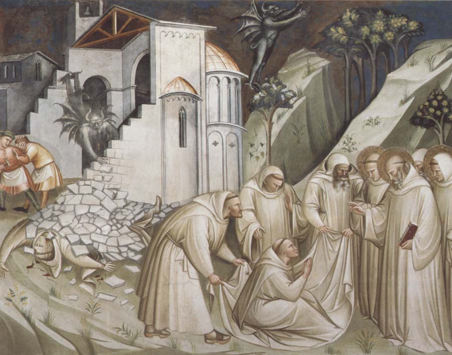 St.Benedict Revives a Monk from under the Rubble